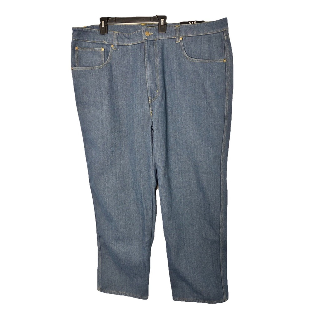 Stanley® Mens 45x28* 5-Pocket Fleece Lined Denim‎ Work Jeans